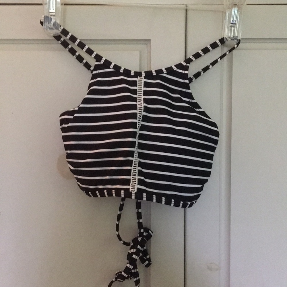 Black and White Bathing suit Top
